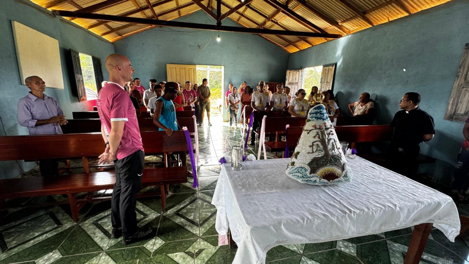 Imagem Peregrina de Nossa Senhora de Nazaré visita Igarapé-Miri e fortalece a devoção mariana no Baixo Tocantins